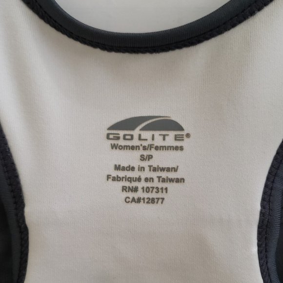 GoLite Built In Bra Workout Tank Gray Blue, Small - Picture 9 of 9